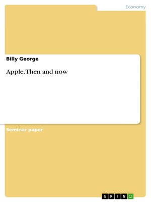 cover image of Apple. Then and now